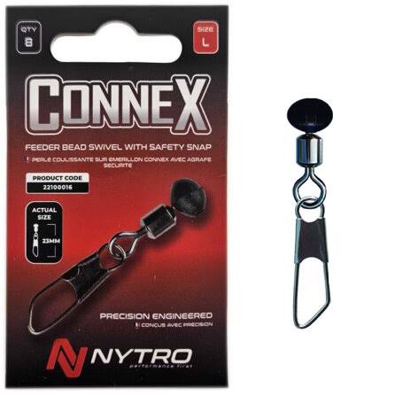 Feeder Bead Swivel hooked Snap Large