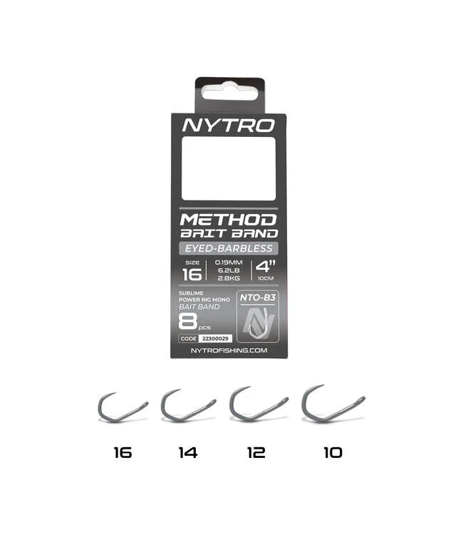 NTO-B3 Barbless Method Bait band 10cm