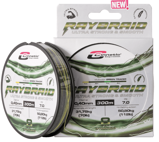 Raybraid 8 Green tracer 300M